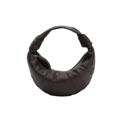 Lemaire Croissant Series Овчина Круассан Сумка Сумка Сумка через плечо Мини Женская Темный шоколад