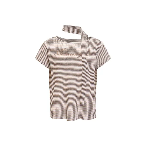 Ariseism Комплект с рукавами Стильный Короткий Рубашка с короткими рукавами Женская Летняя Облегающая крой Топ Женский