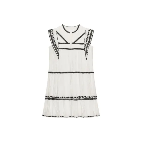 ZARA ZW Series Белые Женские Платья без рукавов