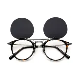 Черепаховый+С Флип Серый Накладные линзы