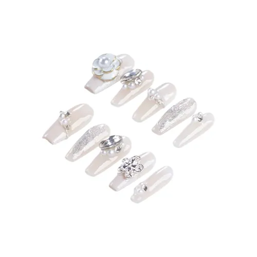 YIYIHE Кристалл Кожа Комплиментарный Элегантный Универсальный MID Длина Укороченный Короткий Квадратный Круглый Белый Однотонный