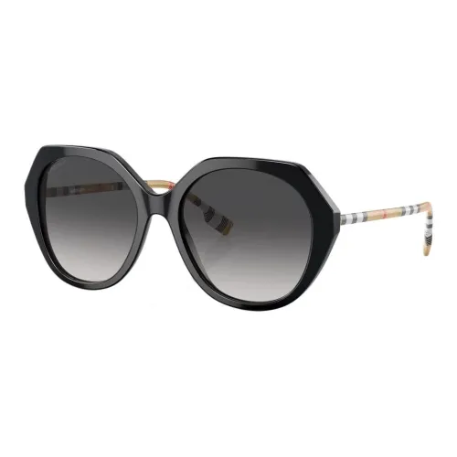 Burberry Пластиковая оправа нерегулярная форма солнцезащитные очки унисекс черный