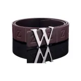 Серебряная пряжка + кофейный ремень (нерегулируемый)