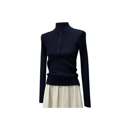 SIBAISHE Темно-синий женский трикотаж