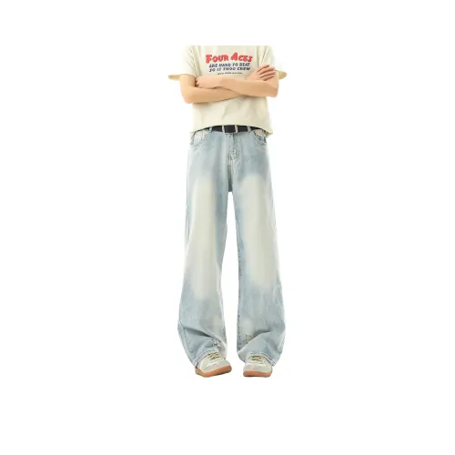 H.V.G.A Светло-синий Унисекс Джинсы