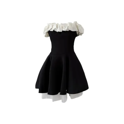 DTLUI Черные Женские Платья без рукавов