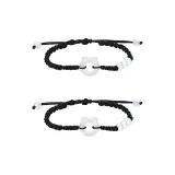 Браслет-шнурок Lucky Kitten [Черный + Черный]