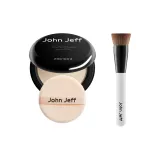 Естественный минеральный порошок (естественный цвет) 8 г + плоская кисть для пудры