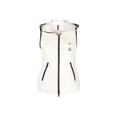 Moncler Белый Женский Пуховый жилет
