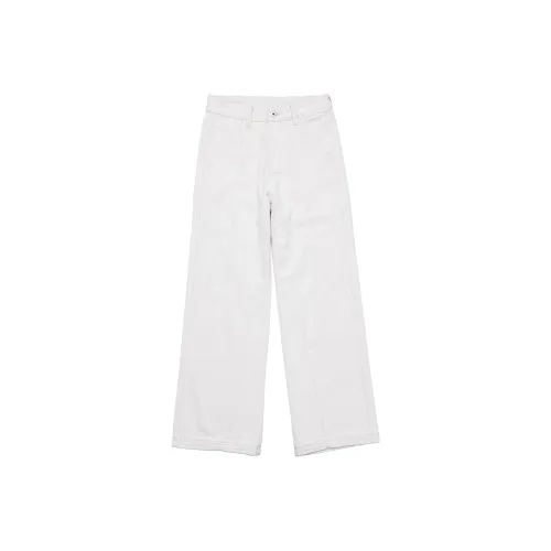 STRANGER LAB Льняная ткань Белый Унисекс Джинсы