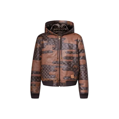 LOUIS VUITTON x NIGO FW25 Кожаная куртка мужская