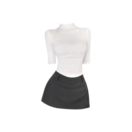 ABBY GODDESS Белый Женские Комплекты с юбкой