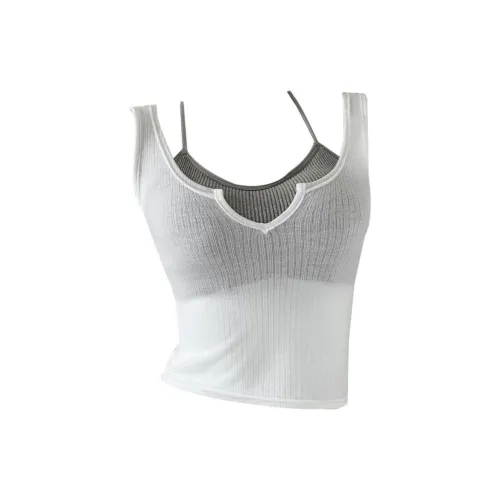 OEING Бело-серые Женские Майки