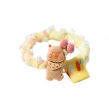 Желтые воздушные шары, градиентная резинка для волос