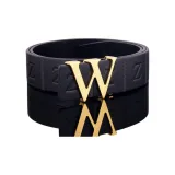 Золотая пряжка + черный ремешок (нерегулируемая длина (размер в длину))