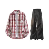 Red+Black Парашютные штаны