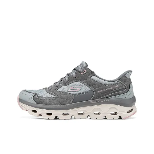 Skechers Glide Step Коллекция Низкий Топ Повседневные Беговые Кроссовки Женские Серые
