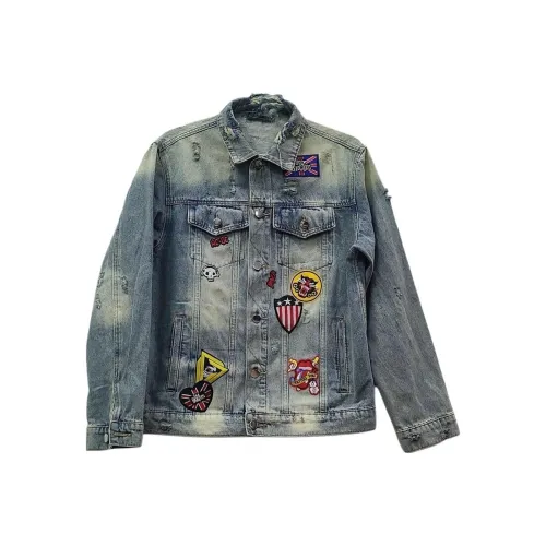 THE AIER Светло-синие унисекс джинсовые куртки