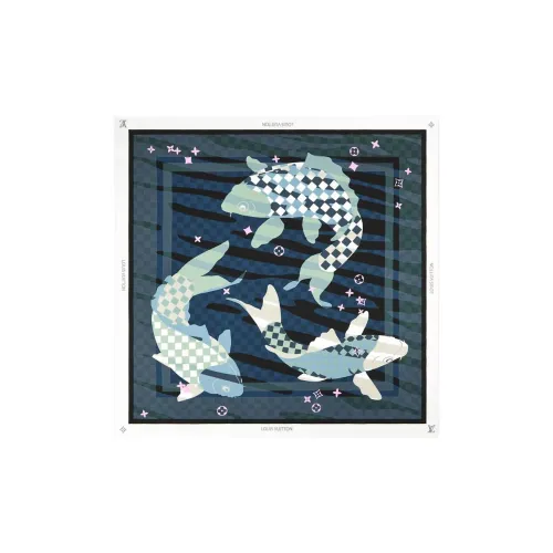 LOUIS VUITTON Шелковые шарфы Женские Многоцветные