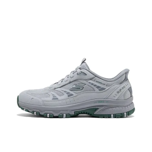 Skechers OUTDOOR MENS Повседневный Низкий Топ Серый Зеленый Мужской