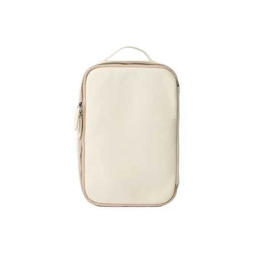 BRUNELLO CUCINELLI Кожа Путешествие Сумка для хранения Мужской Экрю