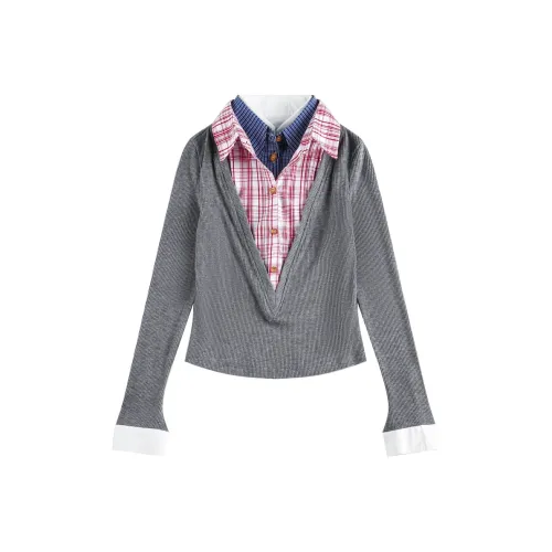 PGKZ Серые Женские Рубашки