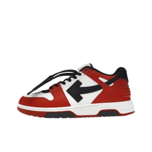 Off Белый Out Of Office Низкий Топ Стильные Скейтбординги Мужской Белый Красный Черный