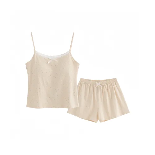 ECONICE Одежда Sets[7A Антибактериальный Защита от клещей, 100% хлопок Премиум] Женские Пижамные комплекты