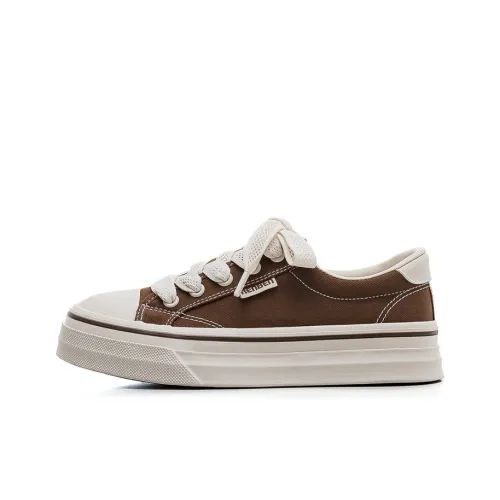 RENBEN Canvas Shoes Low Top Коричневый Женский