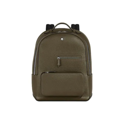 MONTBLANC Рюкзак из коровьей кожи стандартный унисекс хаки зеленый