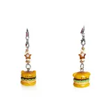 Милый маленький гамбургер подвеска [1 пара]