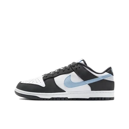 Nike Dunk Slip Resistant Abrasion Resistant Низкие Скейтбординг Кроссовки Унисекс Черный Белый