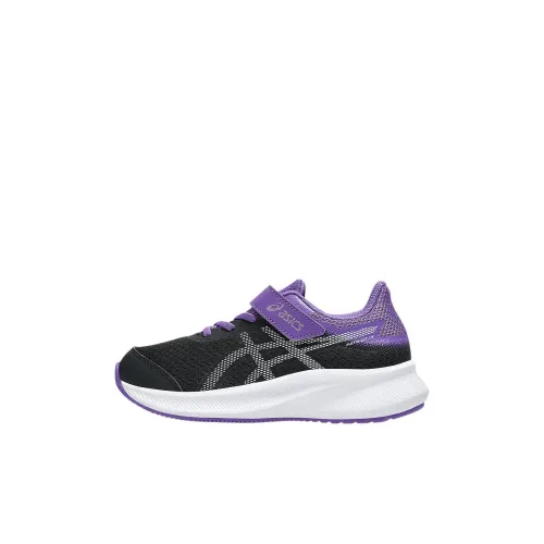 Asics Patriot 13 Low Топ Детские беговые кроссовки Черный фиолетовый для детей 3-7 лет