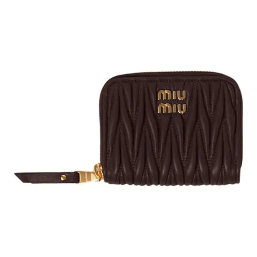 MIU MIU Телячья кожа Кошелек Женские Шоколад