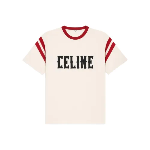 Celine Выстиранные Белые Мужские Футболки