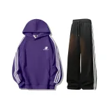 Фиолетовый топ + черные штаны (с флисовой подкладкой)