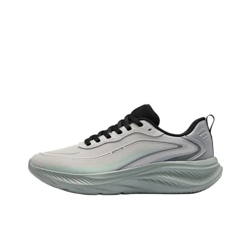 Erke Rebound Износостойкий Низкий Топ Гоночные Беговые Кроссовки Мужские Туманно-Серый