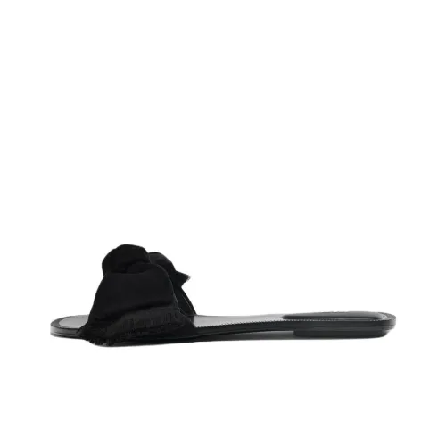 ZARA Слипоны Черные Женские