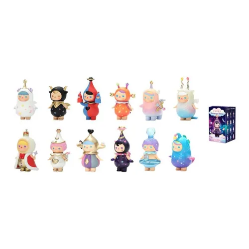 POP MART Pucky Коллекция созвездий Слепые коробки Один Mystery Коробка Целая коробка 12 шт