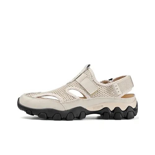 Wen Nai Устойчивая к истиранию Обувь для походов Мужская Песочного цвета