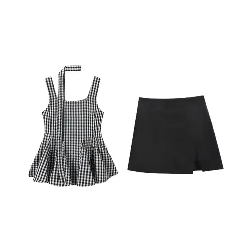 HUINIAN Топ + юбка Женские Комплекты с юбкой