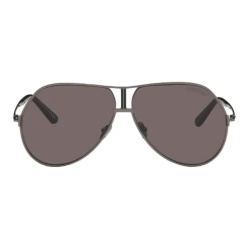 TF Металлический Ацетат Aviator Солнцезащитные очки Мужские Черные