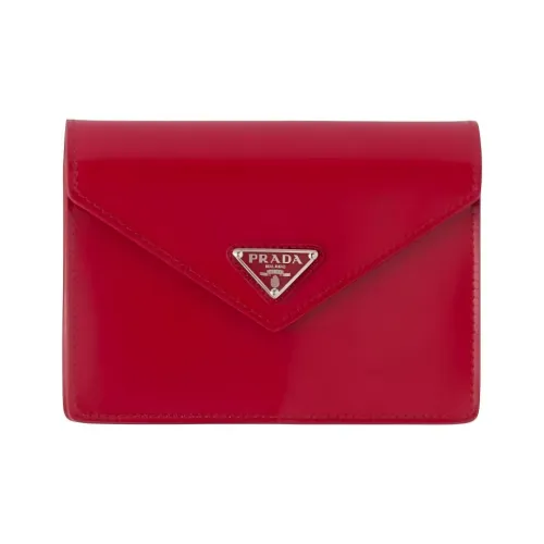 PRADA Кожа Хранение Сумка Унисекс Алый