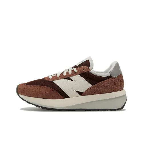 New Balance 370 Low Топ Повседневная обувь Мужская Коричневый Белый