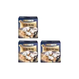 Трехкомпонентный комплект: ежедневные гигиенические прокладки 240 мм, 9 листов/упаковка * 2 + ночные гигиенические прокладки 284 мм, 7 листов/упаковка