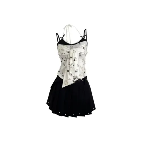 TIBINB Белый Женские Комплекты с юбкой