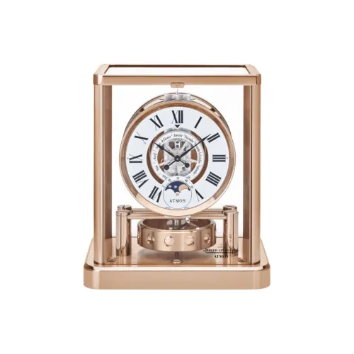 JAEGER LECOULTRE Механические настольные часы из латунь унисекс розовое золото