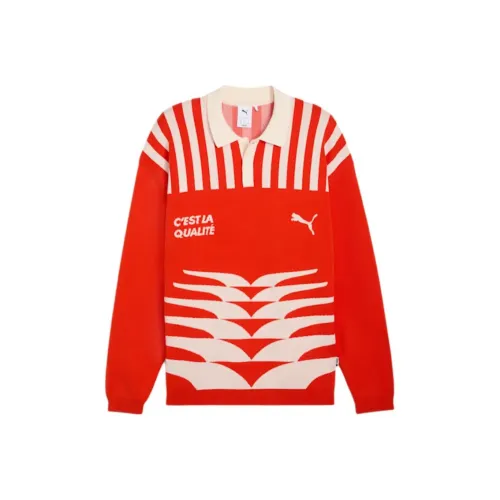 PUMA Red Men's Sweatshirts PUMA Красный Мужские Толстовки