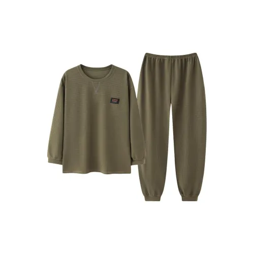 Pretty lady Армейский зеленый Мужской Пижамные комплекты