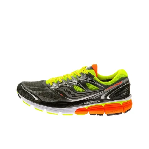 Saucony Hurricane Iso Hurricane Беговые кроссовки Женские Черный Желтый